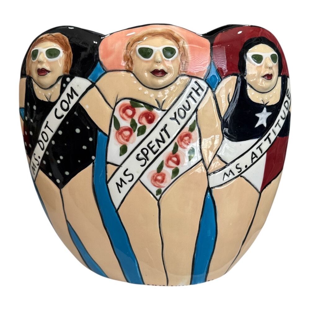 Pageant Ladies Fun Colorful Vase by Funseekers Westland Giftware